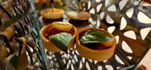 Great vegan high tea  at Living Room Bar in Brisbane