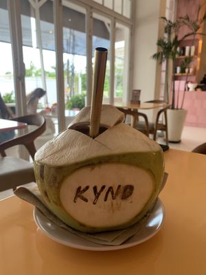 Whole coconut  at Kynd Community - Canggu in Canggu