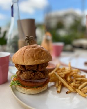 Fried Chicken Burger at Kynd Community - Canggu in Canggu
