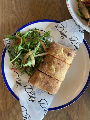 Vegan meatball sub  at The Daily - Rove Trade Centre in Dubai