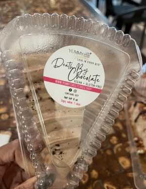 Triple Chocolate gluten-free vegan cheesecake   at Yummy SweetCakes in St Louis