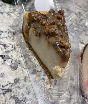 Vegan caramel pecan cheesecake (with gluten )  at Yummy SweetCakes in St Louis