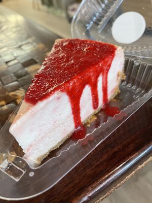 Vegan and gf strawberry cheesecake   at Yummy SweetCakes in St Louis