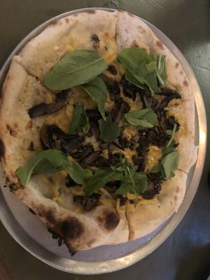 Mushroom pizza with vegan cheese   at Park House in Mona Vale