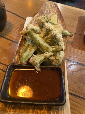 tempura broccolini  at Shōyu in Riga