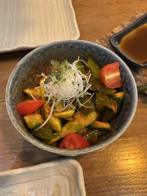 Cucumber salad! 😍  at Shōyu in Riga