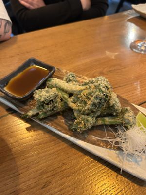 Tempura broccoli 🥦   at Shōyu in Riga