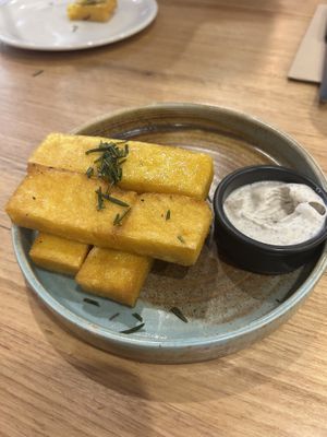 Polenta chips  at Farro Pizzeria in Hawthorn