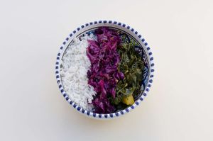 Dish of the day: always vegan and gluten free, with a choice of rice or quinoa to go with. €10 at Ecologica Bistrot in Palermo