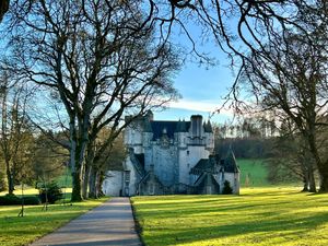 The castle  at Castle Fraser Tearoom in Inverurie