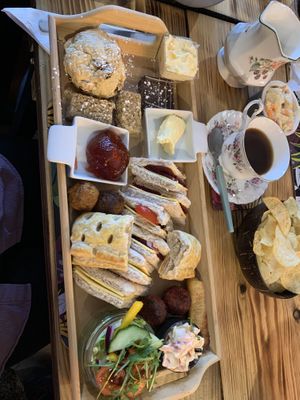 Afternoon tea selectionn  at The Lounge Paradise Tearooms And Bar in Goole