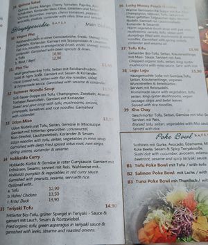 Menu: Hauptgerichte at Vegan 87 in Berlin