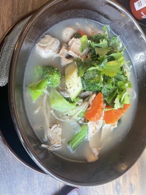 Pho with beef  at Vegan 87 in Berlin