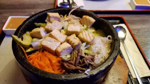 Hot stone bowl, vegan at Koriya in Springfield