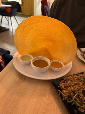 Nylon plain dosa - thin version  at Dosa.com - The South Indian Restaurant in Dusseldorf