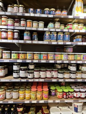 Nut butters and other spreads/ condiments 😋  at Reko Ekologisk Mat & Hälsa in Jarna
