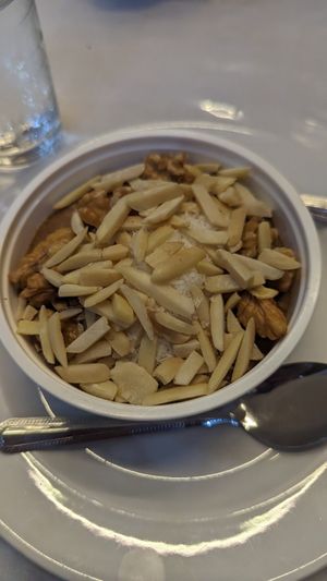 Vegan dessert at Le Chef in Beirut