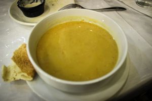 red lentil soup at Le Chef in Beirut