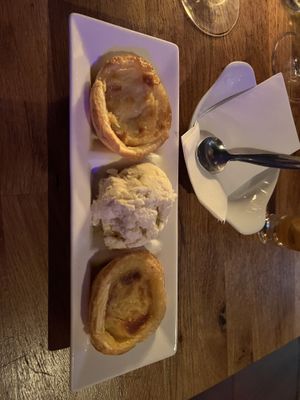 Pasteis de nata and vegan ice cream  at The Port House in Dublin