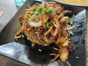 Mujaddara  at Omaya's Lebanese Cuisine in Santa Clarita