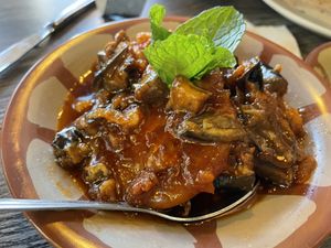 Eggplant Mussaka  at Omaya's Lebanese Cuisine in Santa Clarita