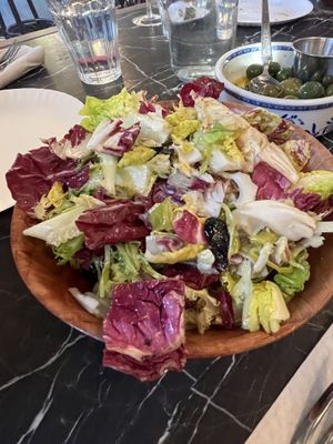 House salad   at Ollie's Pizza in High Falls