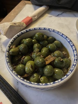 Warmed olives oil  at Ollie's Pizza in High Falls