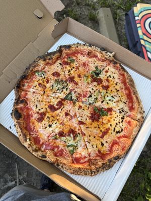 Vegan margherita  at Ollie's Pizza in High Falls