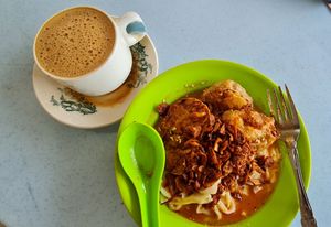 Vegan Chee Cheong Fan at Old Street Curry Mee House in Ipoh