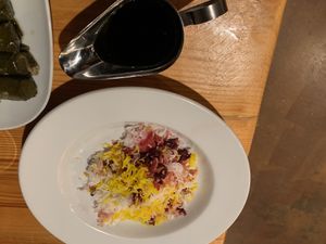 Rice with saffron and cranberry   at Green Lettuce USA in Greenville