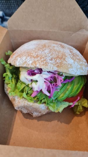 Avocado hummus sandwich at Epi Bageri and Cafe in Gavle