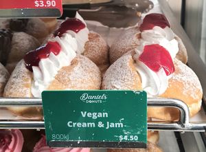 Vegan Cream & Jam at MEL - Daniel's Donuts - T4 & T1 in Melbourne
