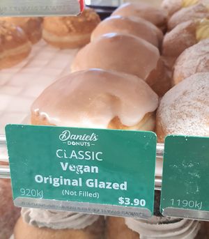 Vegan Original Glazed at MEL - Daniel's Donuts - T4 & T1 in Melbourne