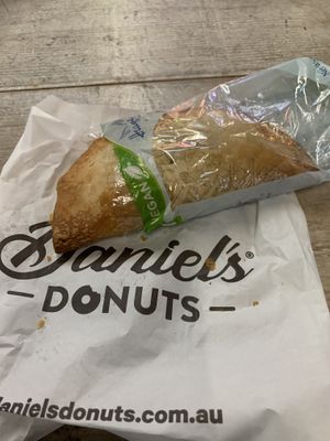 Vegan pastie. Nit bad for GF!  at MEL - Daniel's Donuts - T4 & T1 in Melbourne