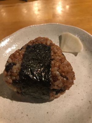 Dish name: Nagaoka style brown rice Ball  at Iki Laboratory in Sapporo