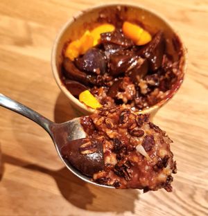 Choconut Kater (winter special) - closeup #Veganuary at BER - Cafe Haferkater - T1 in Berlin