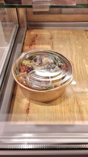 Avocado red cabbage salad #Veganuary at BER - Cafe Haferkater - T1 in Berlin