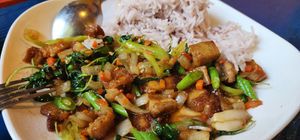 Crispy duck at Mandala Vegetarian & Vegan in Koh Kut