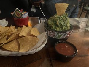 Complimentary chips and salsa. Guacamole   at Gaby's Cafe in Ellenville