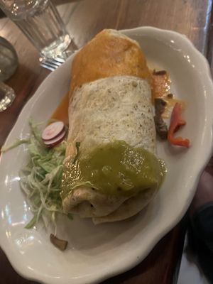 Vegan burrito   at Gaby's Cafe in Ellenville