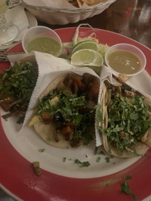 Vegan tacos   at Gaby's Cafe in Ellenville