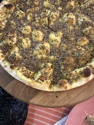 Zatar flatbread   at Byblos Grill Bakery Restaurant in Yerevan