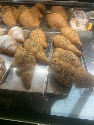 Vegan options are the pistachio brioche (left) and mango (right)    at Il Duomo Pasticceria Americanbar in Pietrasanta