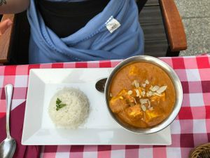 vegan Tofu with Ceshew Sos at Buddha Lounge in Gdansk