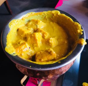 creamy sauce with tofu and cashews  at Buddha Lounge in Gdansk