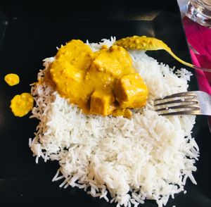  rice, tofu and cashews sauce  at Buddha Lounge in Gdansk