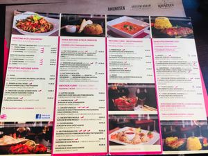 the regular menu  at Buddha Lounge in Gdansk