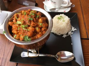 Chana masala at Buddha Lounge in Gdansk