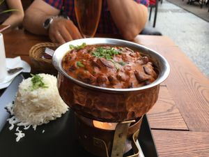 Red beans in tomato sauce at Buddha Lounge in Gdansk