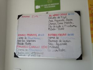 Sunday Menu at Soy Vida - Barrio Esmeralda in Bogota